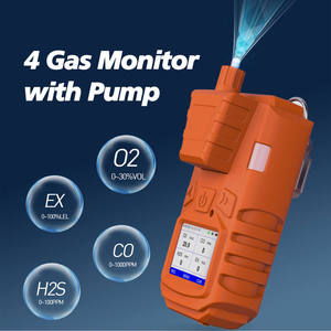 Détecteur de gaz portable 4 en 1, moniteur de 4 gaz pour la détection de fuites de gaz H2S, CO, O2, gaz combustibles - Product Image 2