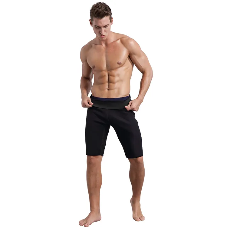 पुरुषों सॉना पसीना स्लिमिंग शॉर्ट्स Neoprene व्यायाम कसरत योग के लिए संपीड़न पैंट गर्म थर्मो शरीर शेपर जिम लेगिंग