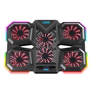 <span class=keywords><strong>Support</strong></span> pour <span class=keywords><strong>ordinateur</strong></span> <span class=keywords><strong>portable</strong></span> à 7 hauteurs réglables avec port USB <span class=keywords><strong>support</strong></span> de bureau pour équipement de jeu léger rvb 17.3 pouces coussin de refroidissement pour <span class=keywords><strong>ordinateur</strong></span> <span class=keywords><strong>portable</strong></span> - Product Image 1