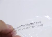 Machine à sceller automatique pour impression à jet d'encre avec écran tactile, codage de date, logo, pochette en film plastique, sac, bande continue