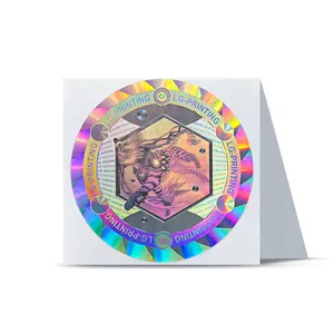 Gratis Ontwerp Professionele Custom 3d Hologram Sticker Label Beveiliging Holografische Label Logo Afdrukken