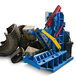 Hydraulic Automatic Whole Tire <b>Cutter</b> <b>Machine</b> for Waste Tire Rubber Powder Recycling Production Line 30-40 Tires/Hour - Product Image 1