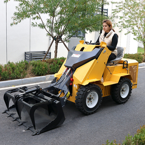 Mini Cargadora Compacta con Ruedas Telescópicas Delanteras de 300 kg/350 kg con Horquillas para Paletas, Gran Oferta - Product Image 5