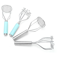 Prensa de Patatas de Acero Inoxidable Tc, Herramienta para Machacar Patatas, Triturador de Alimentos, Prensa de Patatas Doméstica, Utensilio de Cocina