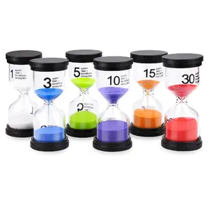1/3/5/10/15/30 Minutes Sand Watch Hourglass Sandglass Sand Clock Children Gifts Sand Timer Home Decoration