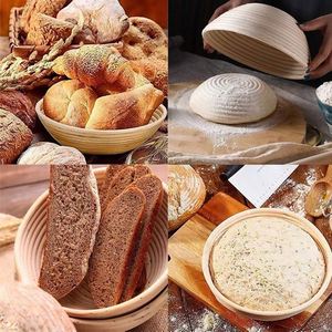 Rattan Scatola Set Artigianato Incisione Coltelli Portapane Migliore Impasto Frullatore <strong>Kit</strong> Cestino <strong>Regalo</strong> Per Pane Real - Product Image 3