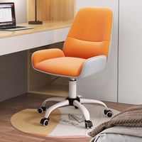 Silla de Oficina de Cuero Sintético, Diseño Ergonómico, para Hotel, Transmisión en Vivo, Dormitorio, Tocador, Escritorio, Silla de Computadora