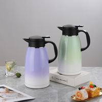 Carafe à café thermique de qualité commerciale 2,2 L en acier inoxydable 304, pot à eau chaude isolé pour buffet de petit-déjeuner d'hôtel, vente en gros