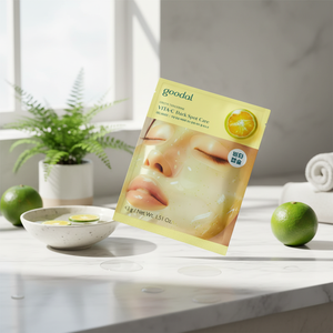 For Goodal High Quality Vita-<b>C</b> Dark Spot Care Gel Mask Sheet <b>Green</b> <b>Tangerine</b> 1ea Functional Facial Mask - Product Image 3