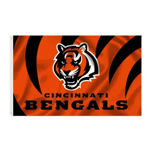 Nfl American Football Outdoor Team Banners 3*5FT Polyester Football Nfl Flag Banner Of BENGALS