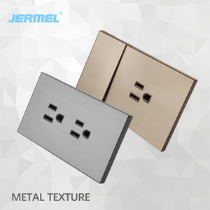 118-X4シリーズ壁ソケット16A 250V米国標準ダブル3ピンソケット壁カラーアメリカのモダンなパワープラグとソケット - Product Image 4