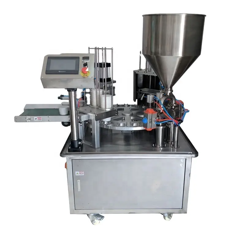 Advanced cup fruit juice yogurt filling sealing machine