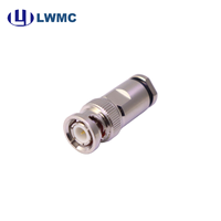 Connecteur coaxial RF BNC mâle étanche pour câble RG58, idéal pour l'antenne, la stabilité du signal, l'électricité sans fil et la vidéosurveillance en usine