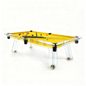 Table de <span class=keywords><strong>billard</strong></span> et de tennis de table en verre trempé de 12 mm d'épaisseur, personnalisée en usine, 7 pieds, pour usage domestique, populaire - Product Image 2