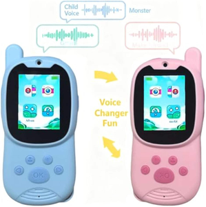 Talkie-walkie vidéo portable amélioré pour enfants, lot de 2, rechargeable avec écran et caméra pour prendre des photos, idéal pour les jeux en intérieur, le camping, la randonnée et les voyages - Product Image 6