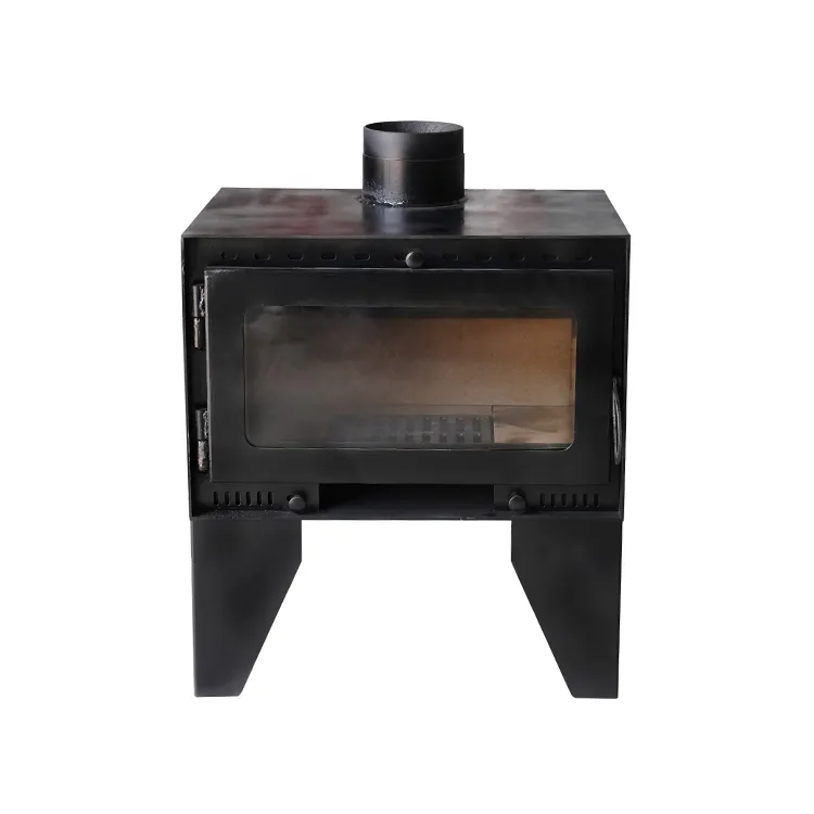 Factory Freestanding Wood Burning Stove Central Heating Fireplace Rustic Cast Iron Wood Stove