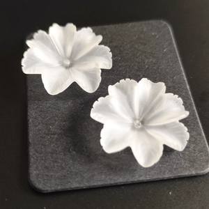 Fleur de quartz givré à sept pétales faite à la main F21 20mm - Product Image 4