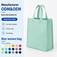 Sac fourre-tout non tissé holographique laser arc-en-ciel OEM en gros, sac cadeau promotionnel écologique réutilisable imperméable laminé métallisé