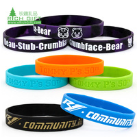 Pulsera Elástica de Silicona Personalizada con Mensaje o Logo, Muestra Gratis, Sin Pedido Mínimo, OEM, Económica