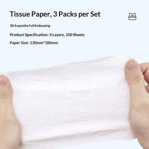 Fourniture directe usine – <span class=keywords><strong>Papier</strong></span> <span class=keywords><strong>toilette</strong></span> et mouchoirs en <span class=keywords><strong>papier</strong></span> de pâte de bois vierge à dissolution instantanée, soluble dans l'eau en 7 secondes, fabriqués dans le Guangdong - Product Image 2