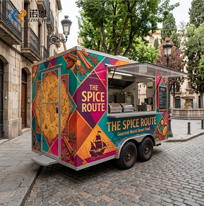 Cuisine mobile de luxe, camion de restauration professionnel, remorque à pizza italienne en acier inoxydable pour pizzas et burgers - Product Image 5