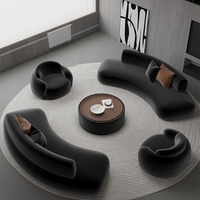 Sofá Seccional en Forma de Abrazadera para Apartamentos, Áreas de Recepción y Discusión en Salones de Belleza, Tiendas de Ropa, Oficinas, Hostales, Vestíbulos de Hoteles y Salas de Estar