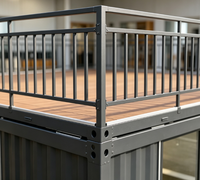 Unité préfabriquée modulaire en verre isolée pour salon sur toit / cabane de glamping / villa showroom pop-up