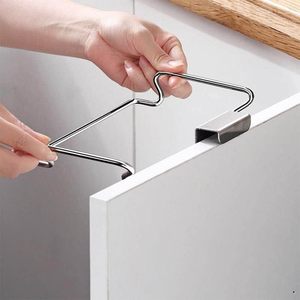 Kitchen Trash Bag Support Storage Rack <b>Over</b> Cabinet <b>Door</b> <b>Hook</b> Garbage Bags Hanger - Product Image 5
