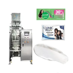 5ml Automatic Multi 2 Lanes Sample Package Facial Cream Shampoo 4-sided Sealing Sachet Packaging Packing Machine