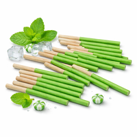 Palitos de Madera con Sabor para Dejar de Fumar, Reemplazo de Cigarrillos, Menta Natural, Café, Canela, Refresca la Mente, Caja Personalizada