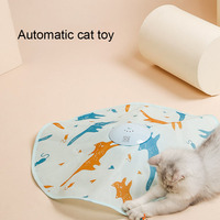 Vente en gros Cacher interactif attraper la queue chat jouet électronique mouvement automatique rotatif chat Teaser jouet chat platine jouets amusants