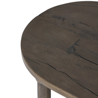 Table basse ronde en bois massif de style vintage américain, petite table basse de style antique pour la maison, directement de l'usine