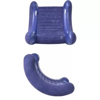 ONEHALF Fauteuil de camping gonflable moderne en PVC - Chaise à bascule pliable avec sacs de compression rapide - Balançoire sensorielle pour enfants