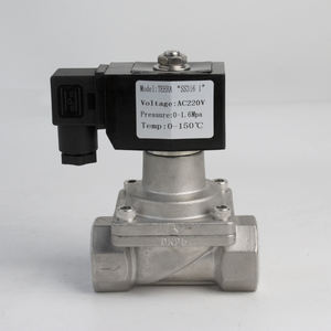 Katup Solenoid Uap Air Baja Tahan Karat Tipe <span class=keywords><strong>Pilot</strong></span> Biasanya Tertutup 16 Bar 2/2 Cara - Product Image 1