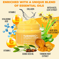 Correcteur de taches brunes, anti-âge, soin de la peau, éclaircissant, blanchissant, hydratant, crème pour le visage au curcuma