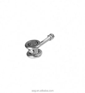 WEKIS Quincaillerie moderne en laiton pour porte coulissante de grange, accessoires de rail de suspension, roulettes de fenêtre durables et antirouille, norme américaine - Product Image 3