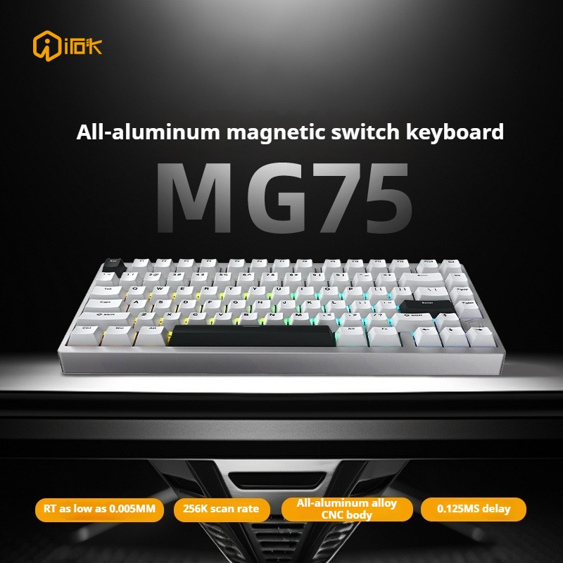 キーボード IROK MG75 PRO BLACK Amazon.com: IROK MG75PRO 81 Keys Wired Magnetic Switch