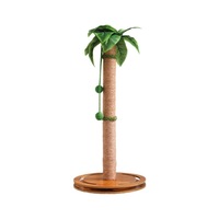 Promotion : Griffoir pour chat en sisal naturel, grand modèle, en forme de palmier, avec boule interactive, pour chats d'intérieur
