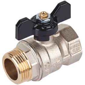 Vanne à boisseau sphérique papillon en aluminium à alésage standard 3/4 PN 30 Contrôle manuel pour la personnalisation OEM de l'eau prise en charge - Product Image 1