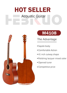 <span class=keywords><strong>Chitarra</strong></span> in Legno Massello M4108 da 41 Pollici, Strumento <span class=keywords><strong>a</strong></span> Corde Professionale - Amata dai Chitarristi, Produzione OEM HEBIKUO - Product Image 4