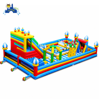 Lilytoys prix d'usine grande aire de jeux gonflable parc à thème gonflable extérieur ville gonflable amusante avec sac de saut pour les enfants