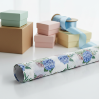 Papier d'emballage translucide imperméable à motif floral, 500 pièces, 50*70CM, en stock pour la fête des mères, emballage de bouquets de fleurs