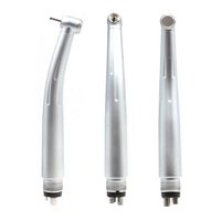 Turbina Dental de Alta Velocidad con Certificación ISO, Metálica, con Botón de Presión y Triple Spray de Agua