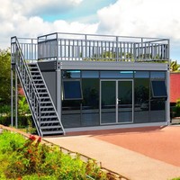 Mini-abri préfabriqué de 20 pieds, bureau de jardin extérieur, maison, conteneur modulaire, pod studio