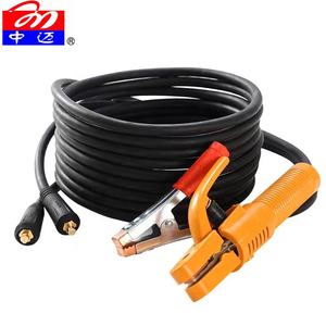 Câbles <span class=keywords><strong>de</strong></span> poignée <span class=keywords><strong>de</strong></span> machine <span class=keywords><strong>de</strong></span> soudage isolés en caoutchouc <span class=keywords><strong>de</strong></span> conducteur <span class=keywords><strong>de</strong></span> cuivre noir <span class=keywords><strong>de</strong></span> 15M avec le fil <span class=keywords><strong>de</strong></span> soudure noir - Product Image 3