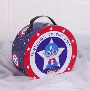 クリエイティブな半円アーチ型段ボール紙子供の誕生日プレゼント包装箱ハンドル付き