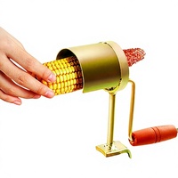 Nouveau modèle d'égreneuse à maïs manuelle à manivelle, outil de décorticage pratique, séparateur de grains de maïs compact pour usage domestique, fabricant