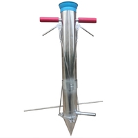 Machine à Planter, Semer et Repiquer Manuelle Portative en Acier Inoxydable pour Plants de Poivron, Tomate, Chou, Légumes et Riz