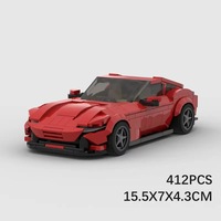 Briques MOC personnalisées, voiture de course Speed City, Champion Racer, supercar classique, course automobile, éducatif, plastique ABS, échelle 1:24, blocs de construction