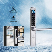 Sinovo Elektrische Deurvergrendeling met Wifi Prijs Slimme Vingerafdruk Slot Touch Keypad Smalle Profiel Aluminium Deur voor Houten Deur